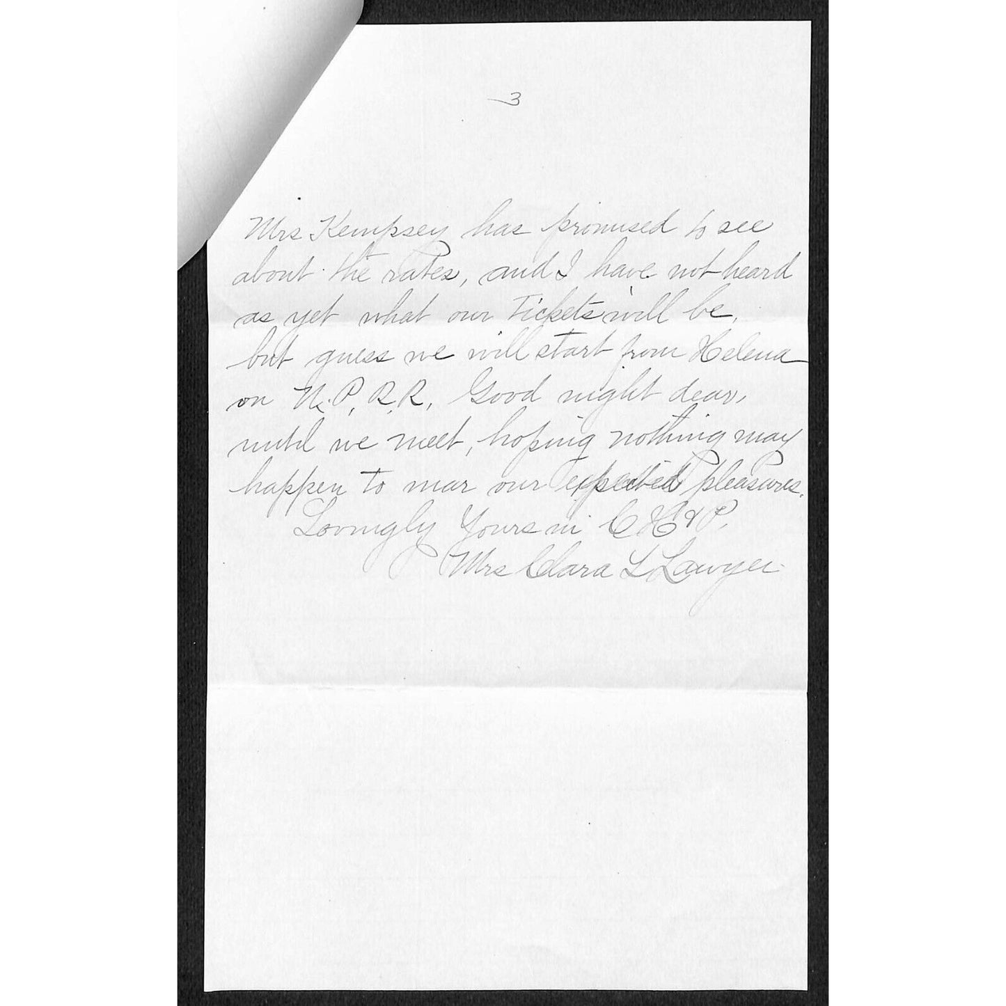 1912 3pp ALS to Sister from Belt, MT re: Hotel Stay, Sick Husband & Traveling VG