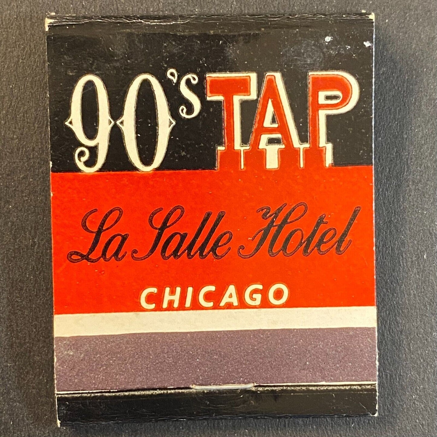 La Salle Hotel Chicago Le Chateaubriand Restaurant c1950's-60's Full Matchbook