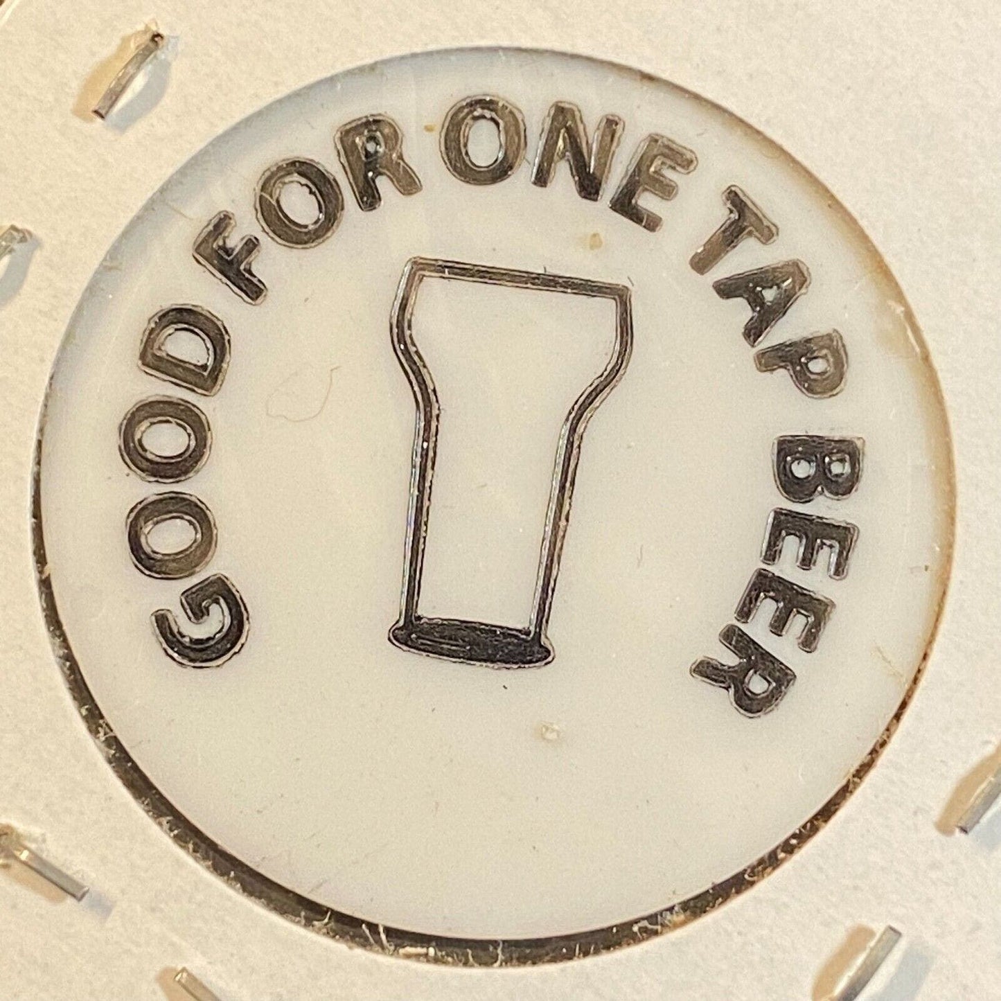 Harmar, PA Tailgaters (Sports Bar) Plastic c1998 ? "Good for One Tap Beer" Token