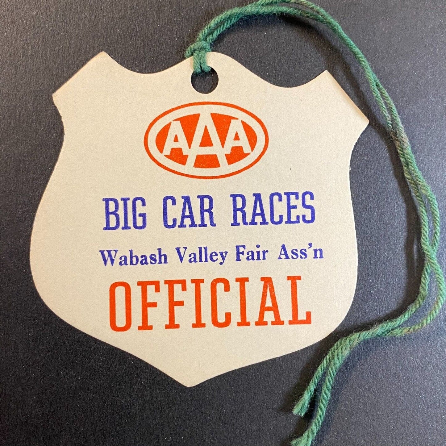 AAA Big Car Races c1940's-55 Wabash Valley Fairgrounds Auto Races "Official"