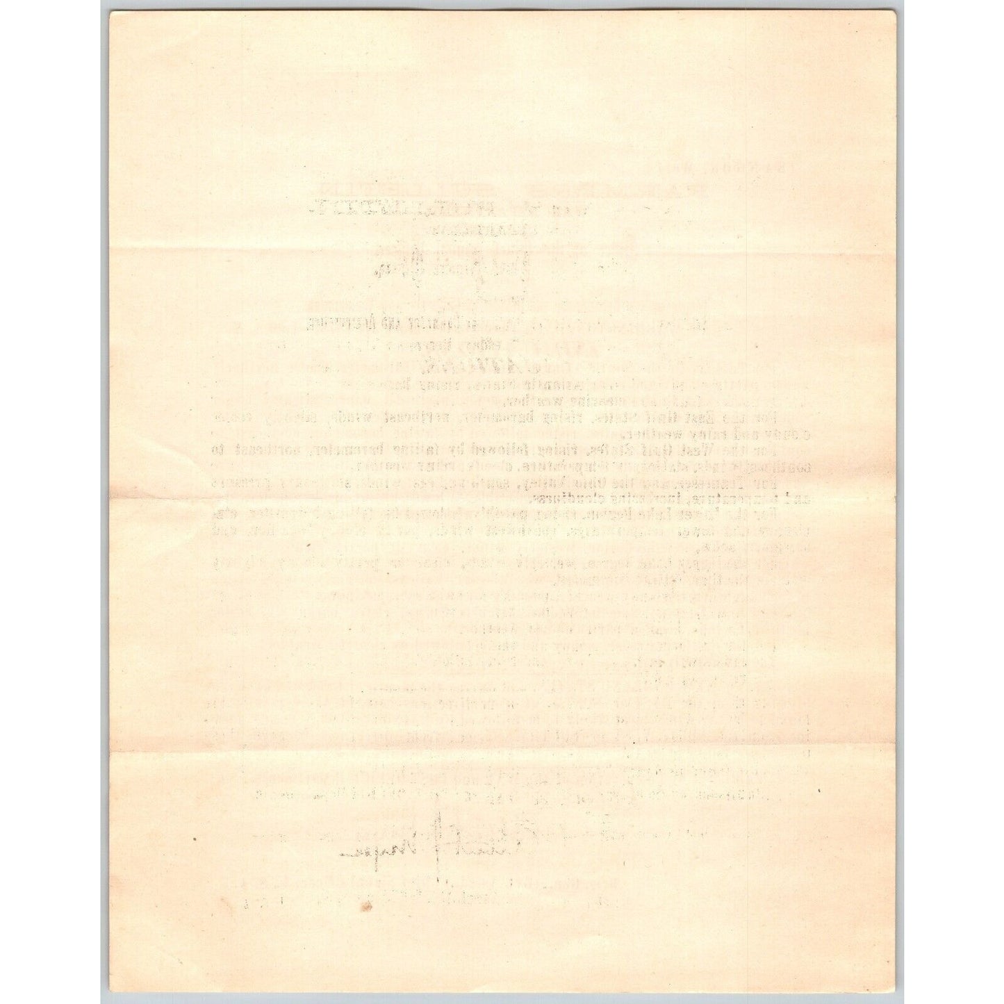 Bangor, ME Chief Signal Office, War Department Farmers' Bulletin - Dec. 31, 1878