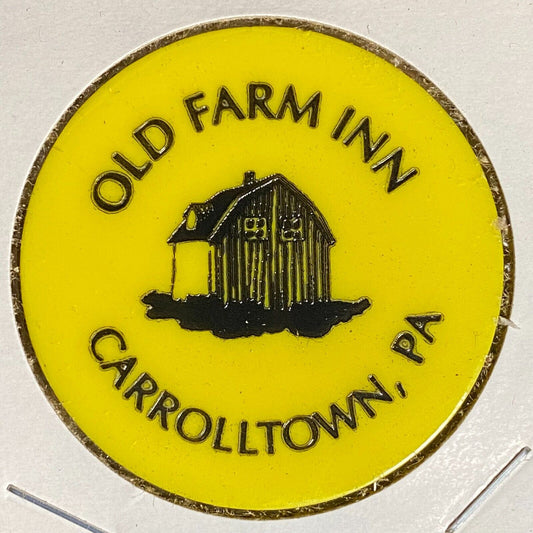 Carrolltown, PA Old Farm Inn Plastic Token G/F One 12oz Can Beer