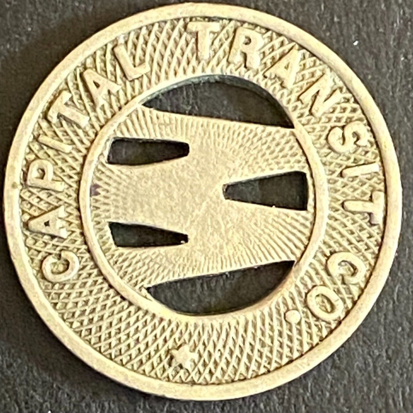 Capital Transit Co. G/F Wash, DC "One Fare in the Dist. 3" Token 16mm (#3)