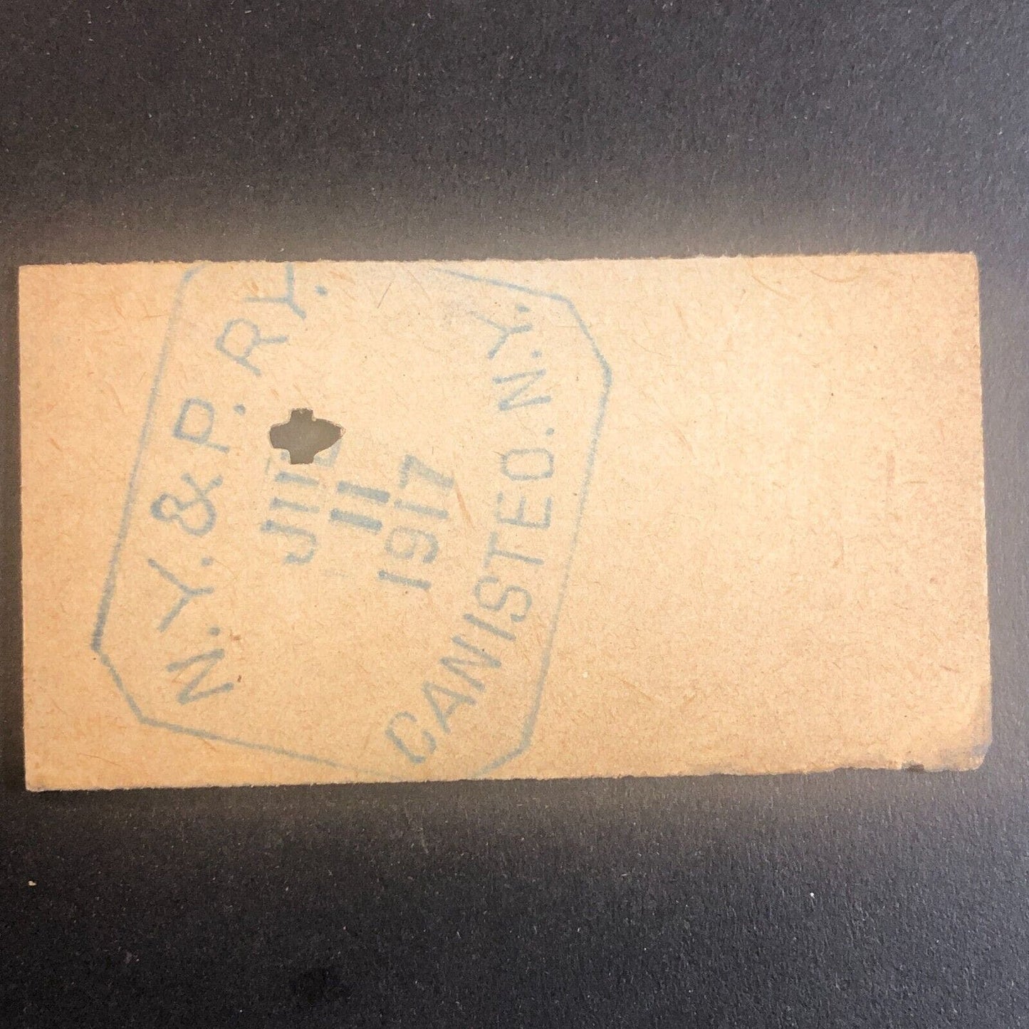 New York & Pennsylvania Railroad July 11 1917 Greenwood, NY Ticket #53522