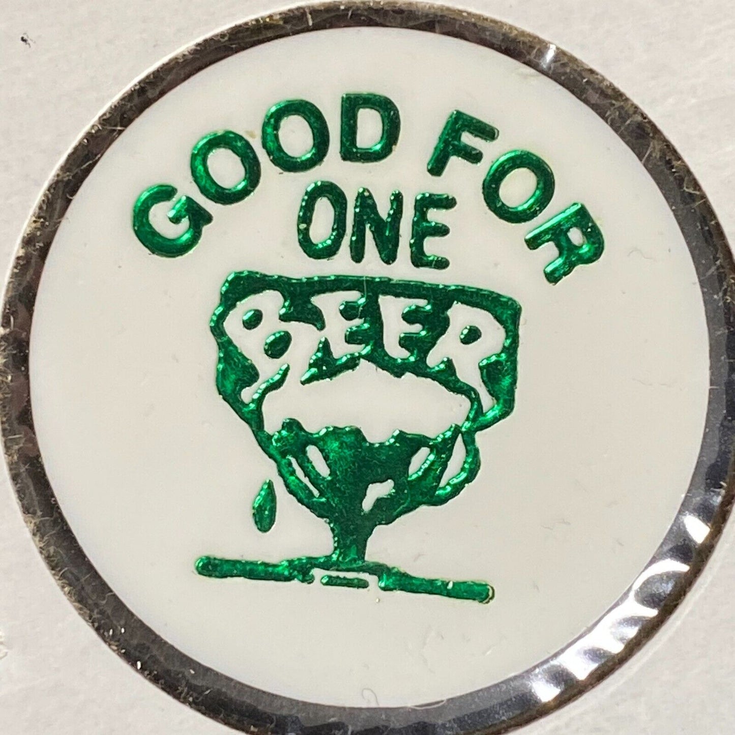 Breezewood, PA Wildwood Inn Plastic Token G/F One Beer