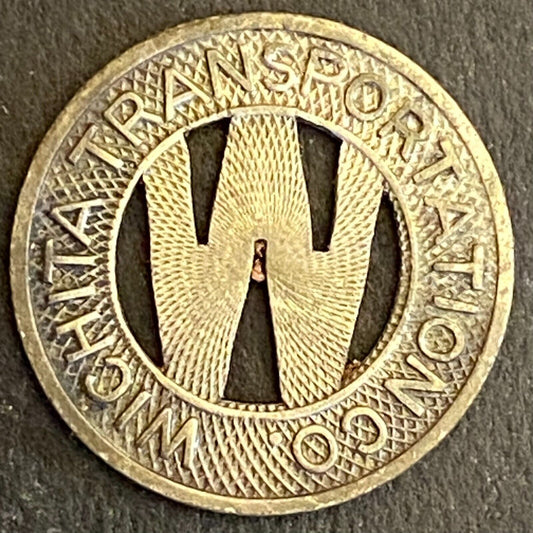 Wichita Transportation Corp. G/F One Fare Transit Token 16mm (#3)