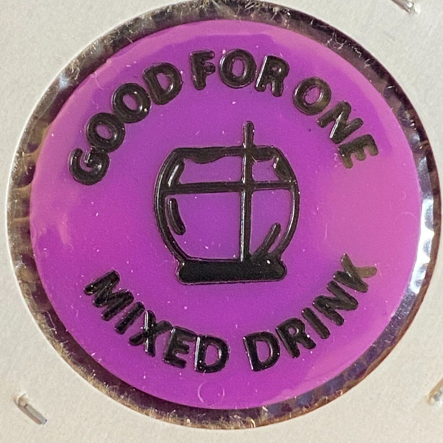 Home, PA Pikel's BP Inn c1980's-90's ? Plastic "G/F One Mixed Drink" Token