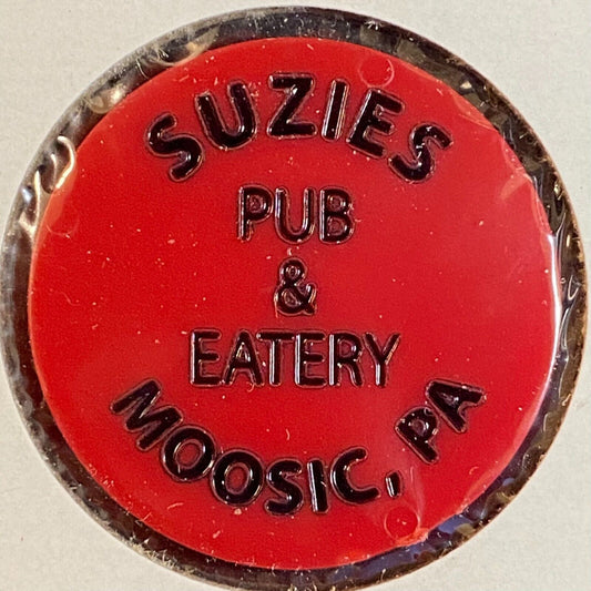 Moosic, PA Suzie's Pub & Eatery Plastic Token Good For One 16oz Draft Beer