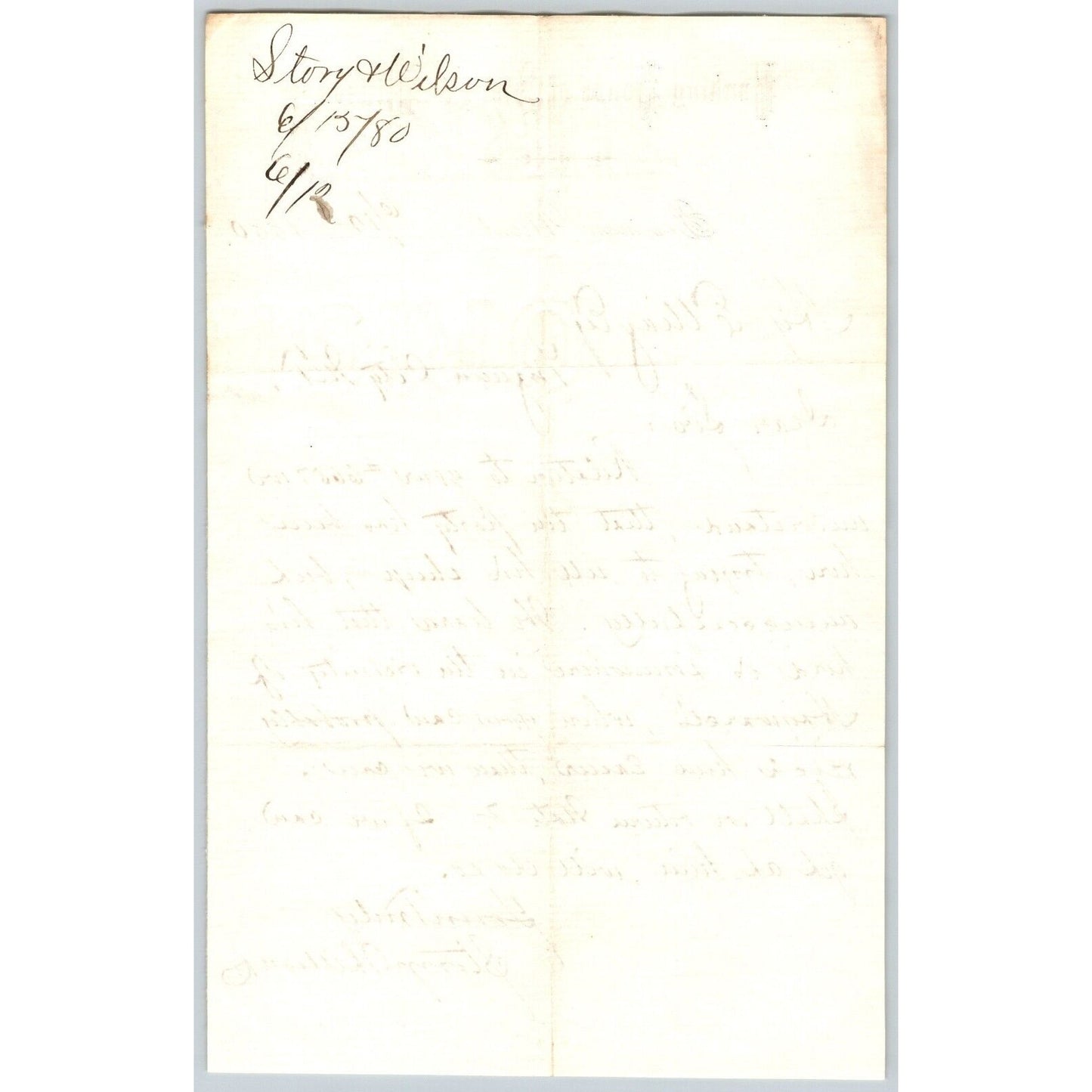 Banking House of Story & Nelson Bozeman, MT 6/12 1880 Letterhead Henry Elling*