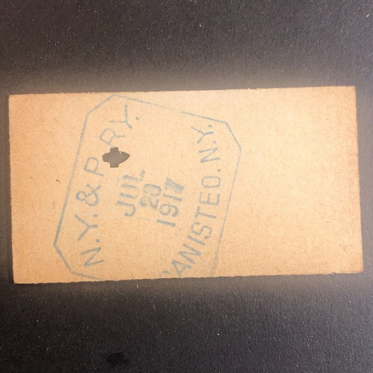 New York & Pennsylvania Railroad July 20 1917 Greenwood, NY Ticket #53581