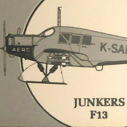 Finnair Aircraft Series Junkers F13 c1970's-80's Full NOS Matchbook