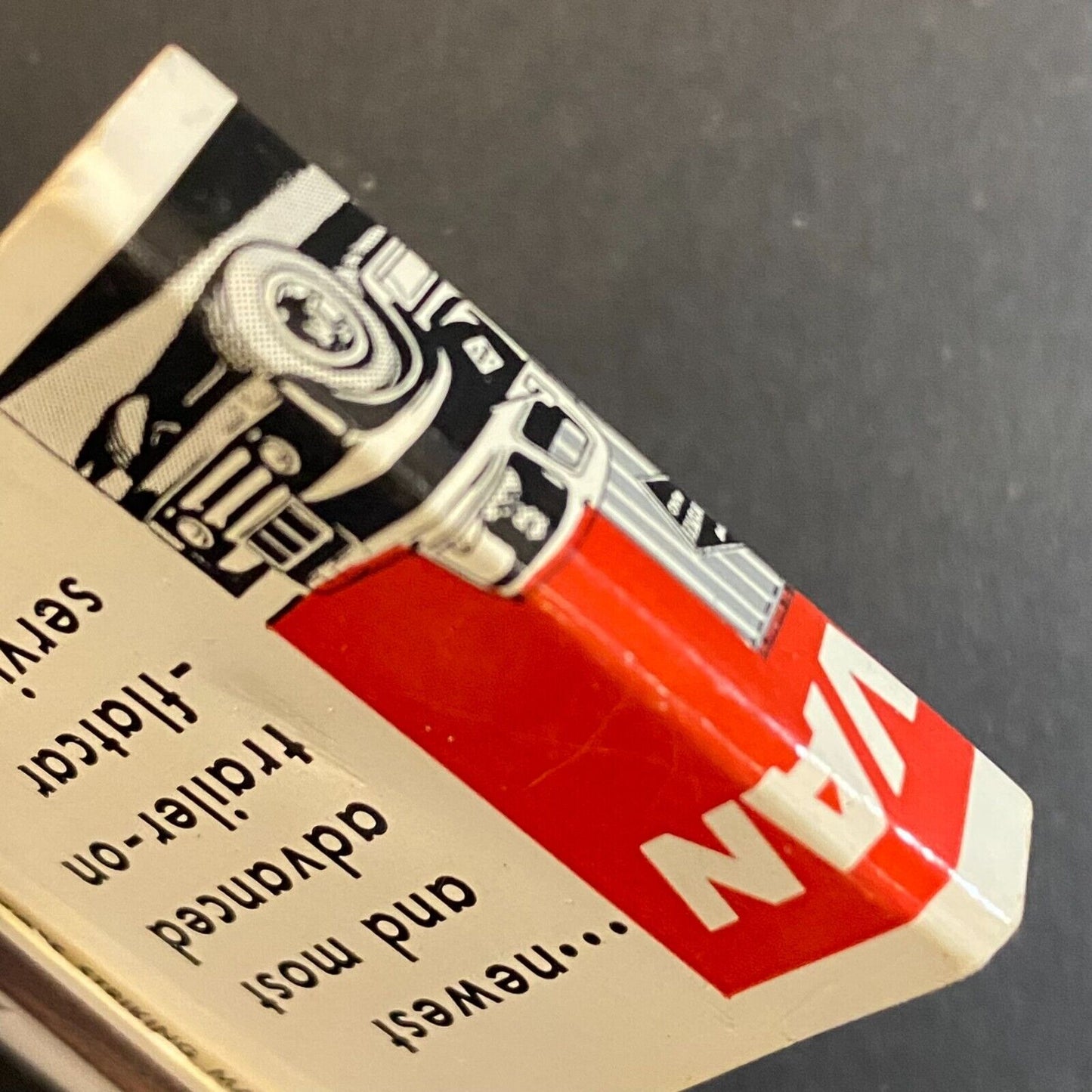 Milwaukee Road "Flexi-Van" Railroad Half Full Matchbook c1960's VGC Scarce