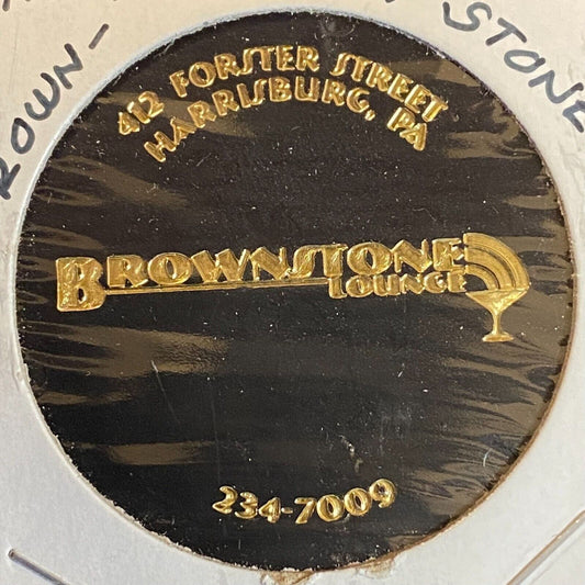 Harrisburg, PA Brownstone Lounge c2000-10 Plastic "Import Bottle" Token