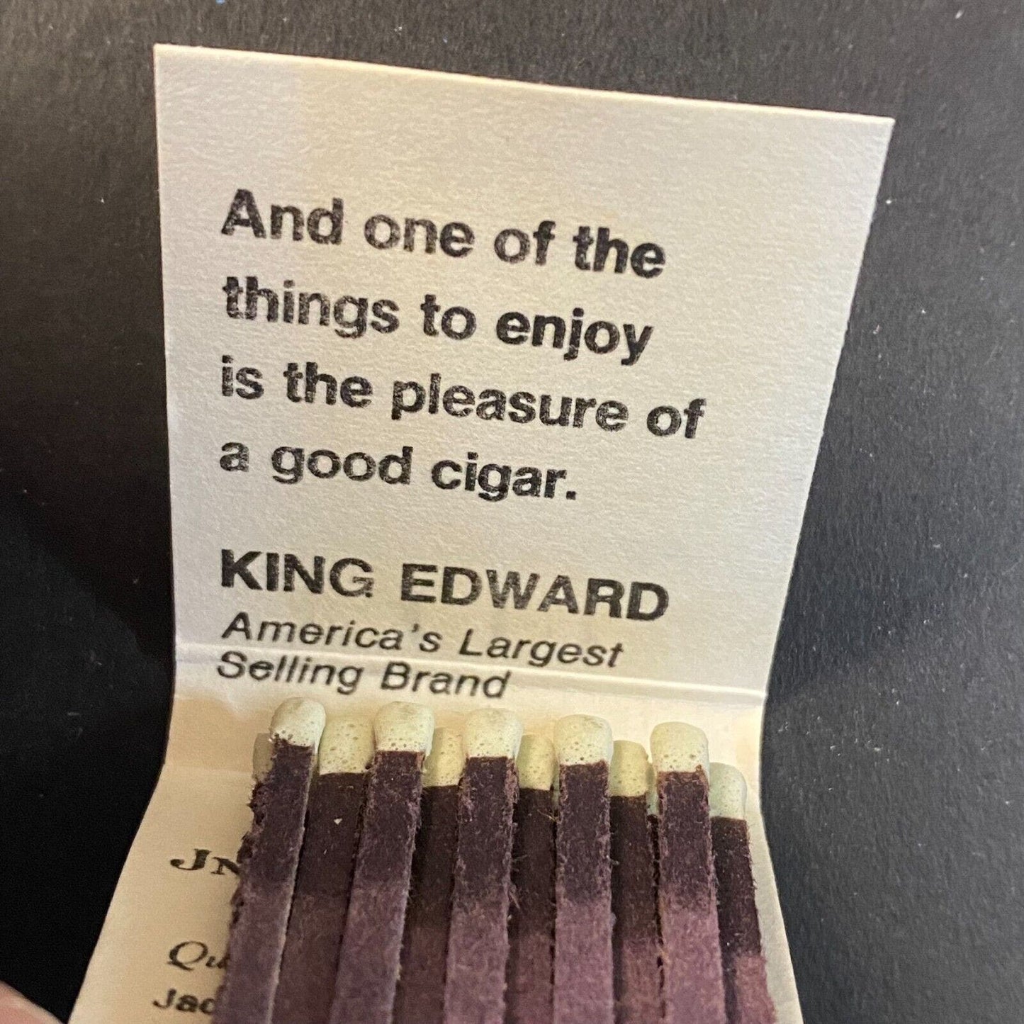Enjoy King Edward "Have a Good Day" c1974-79 Full Matchbook VGC