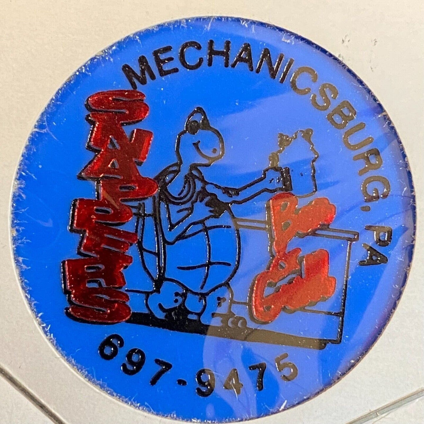 Mechanicsburg, PA Snappers Bar & Grill c2002 Plastic Token G/F One Free Drink