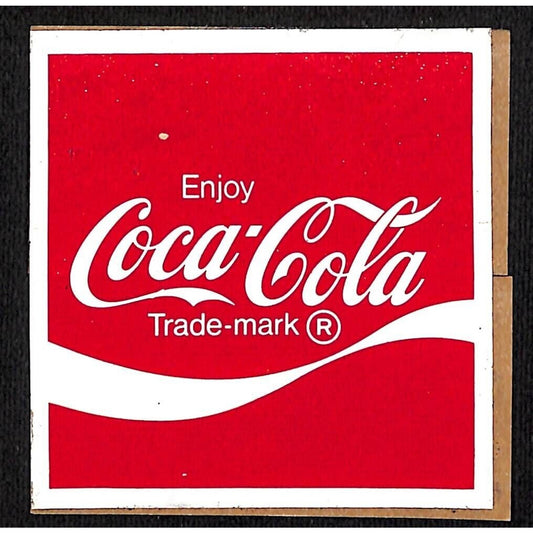 Enjoy Coca Cola Original Vintage Sticker c1975-85 (#1) 2 7/8" x 3"