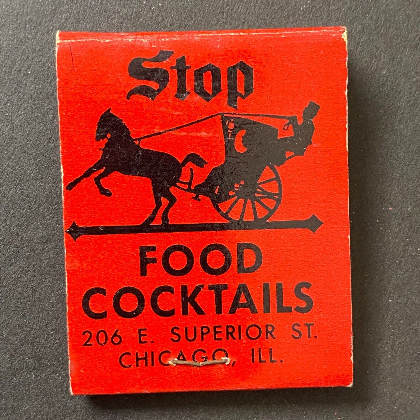 East End Northwestern Rathskeller Restaurant Chicago Full Matchbook c1960's