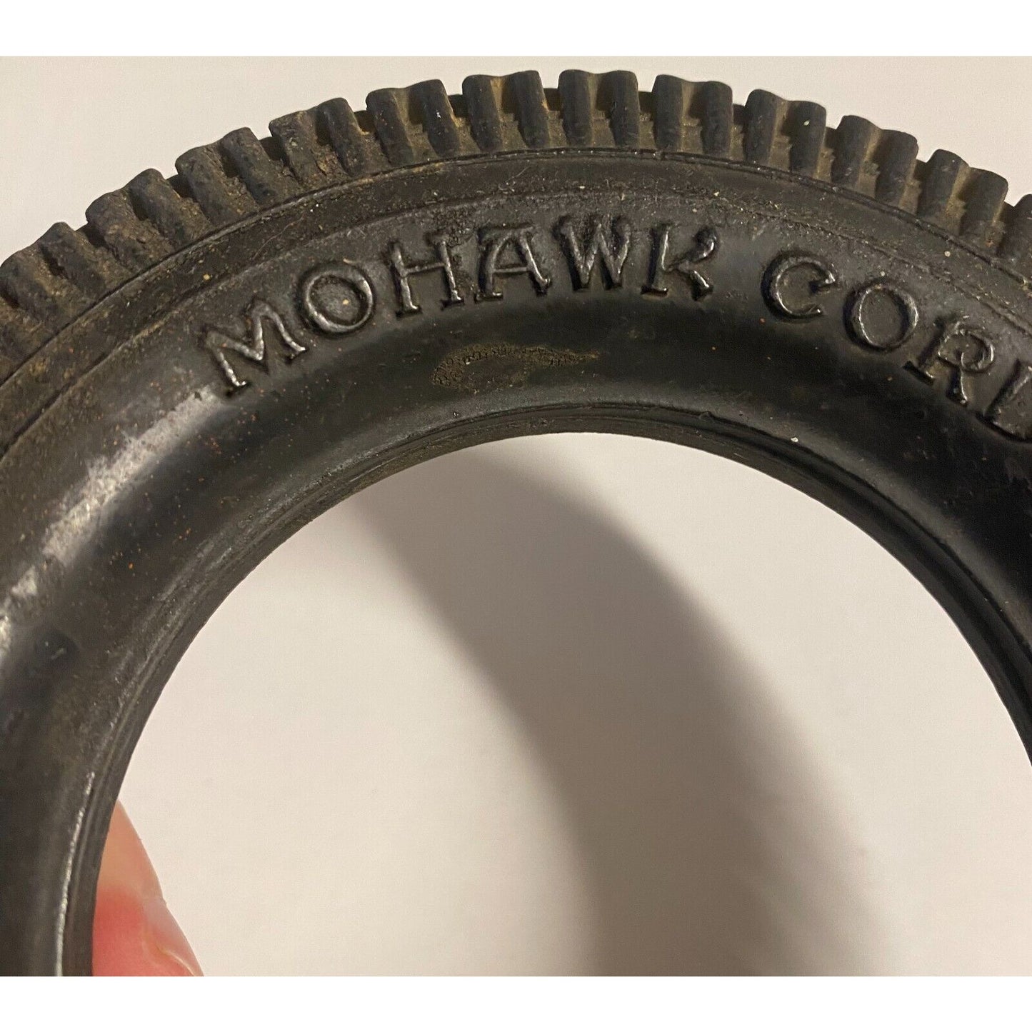Mohawk Cord Balloon Ashtray Tire / Mohawk Rubber Co. Akron, OH - NO GLASS