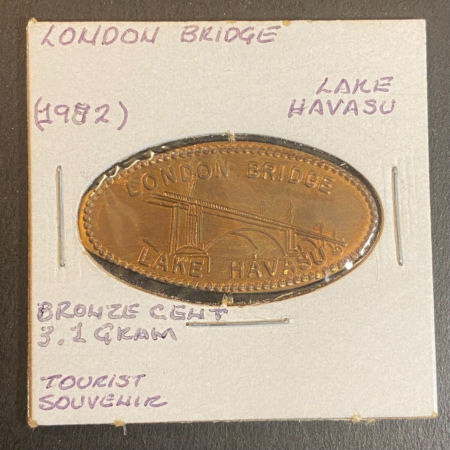 London Bridge Lake Havasu 2001 Elongated Souvenir Penny