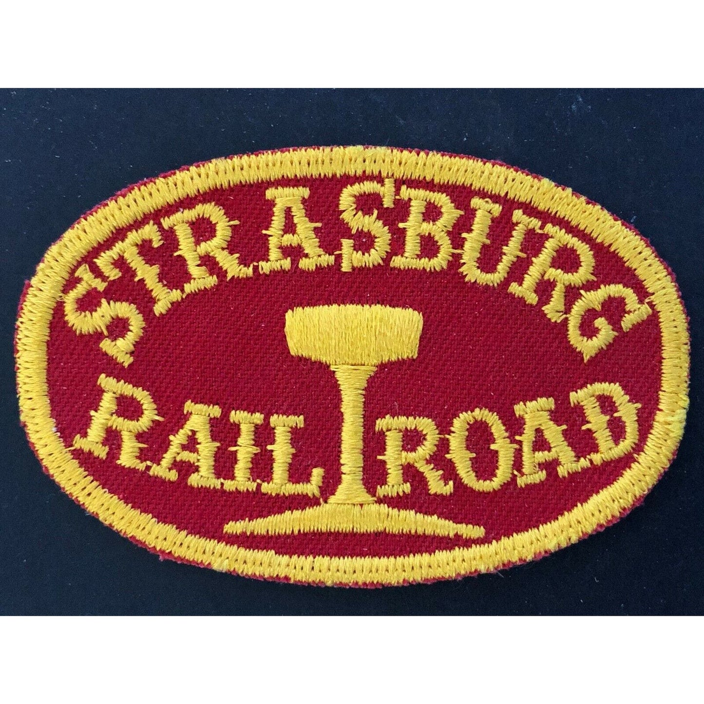 c1970-80's Vintage Machine Stitched Embroidered Patch - Strasburg Railroad