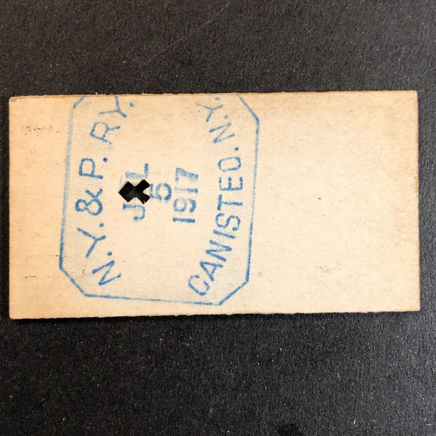 New York & Pennsylvania Railroad July 5 1917 Bennetts, NY Ticket #11811