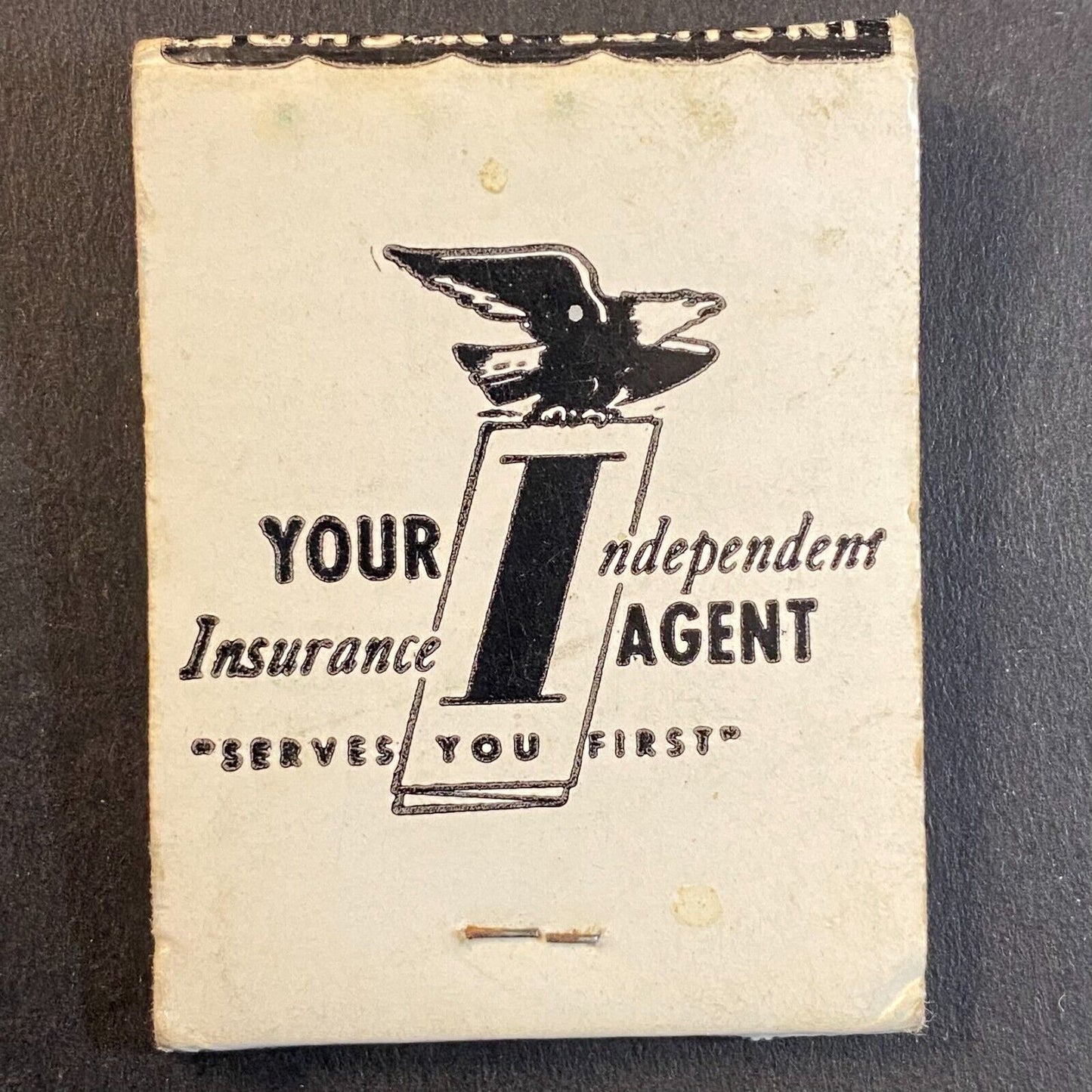 Eddie Thomas Insurance Agent Butte, MT Full Matchbook c1960's-73