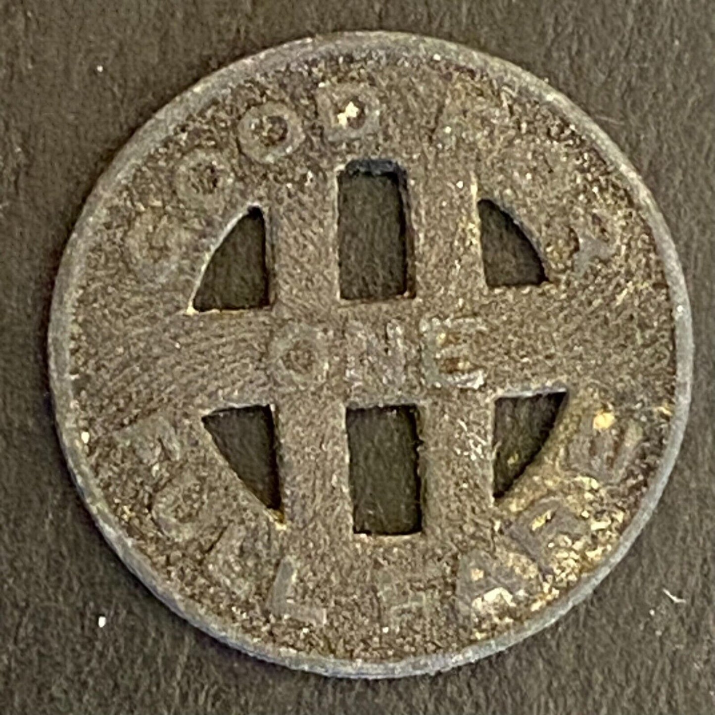 Honolulu Rapid Transit 1924 G/F One Full Fare Transit Token Zinc 16mm (#1)