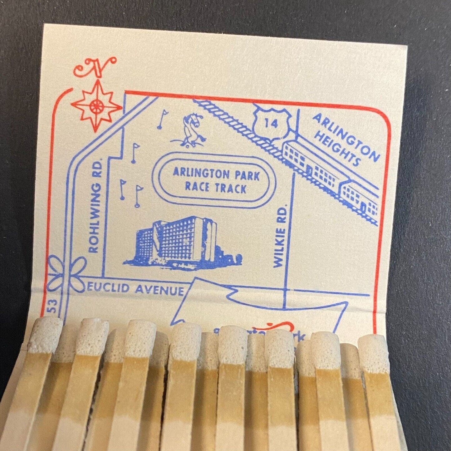 Arlington Park Towers Hotel Chicago c1969-73 Full Matchbook VGC