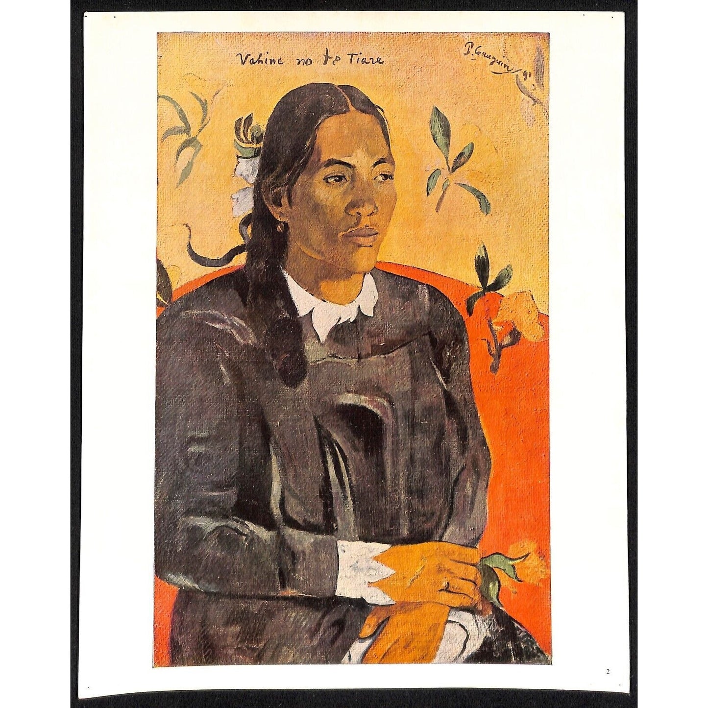 "The World Publishing Co." Gauguin Skira Color Prints w/ Cover & Bio Sheet