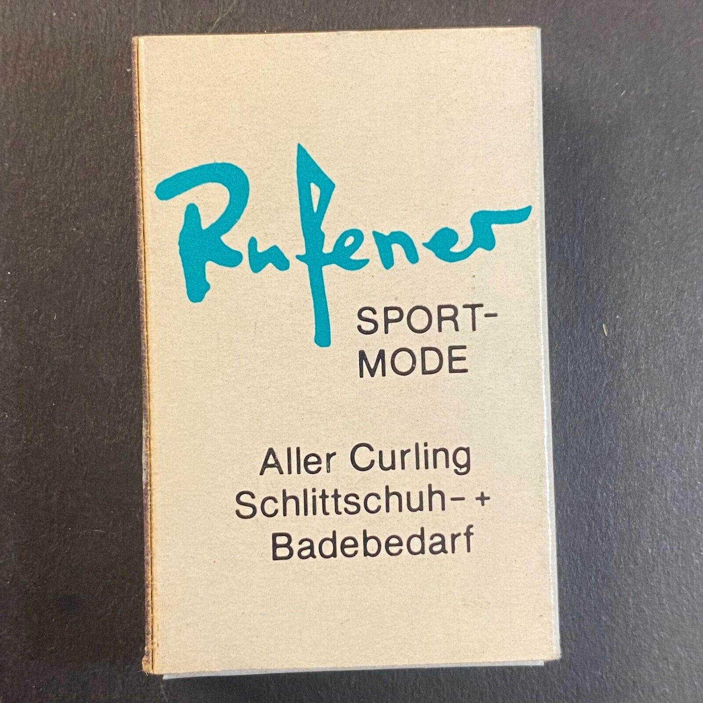Rufener Grindelwald Sport Mode Curling Vintage Matchbox Scarce