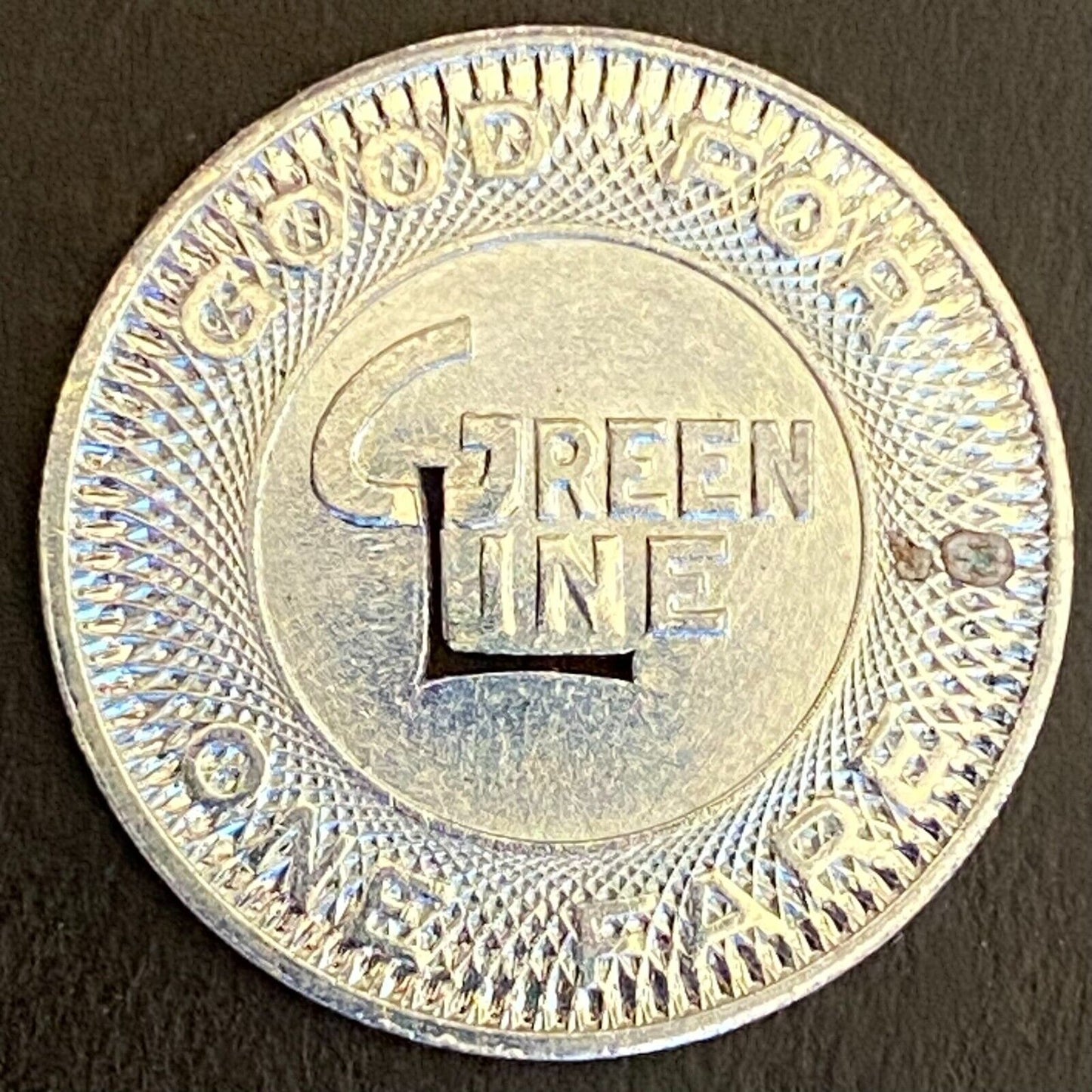 Green Line Transit Token Covington C.N. & C.T Transp. Co. G/F One Fare 23mm (#1)