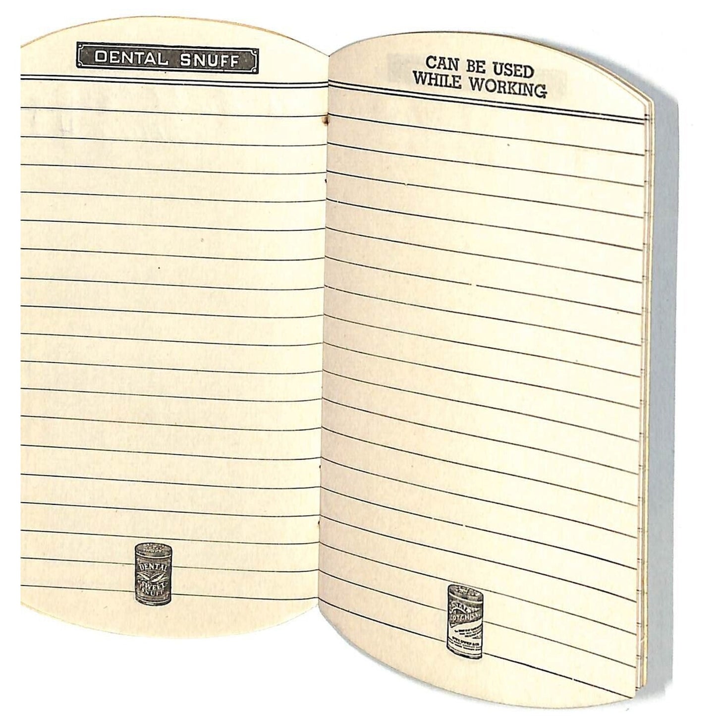 Ivey, Owen & Co. Scotch Snuff / Sweet Snuff Die Cut Notepad 20pp 1947 Calendar