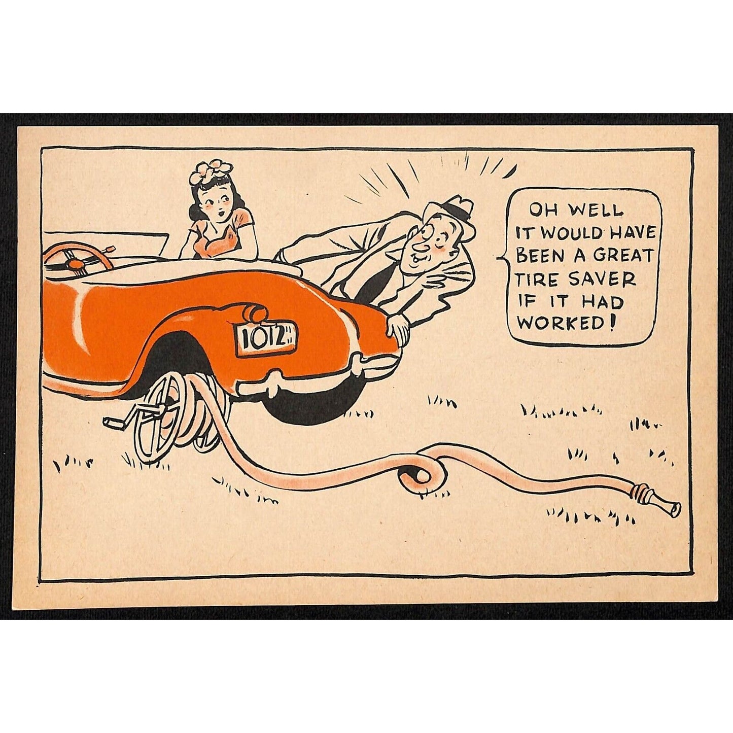 Magruder Motor Chrysler Plymouth Glasgow, MT Funny Check-Up Lg Postcard