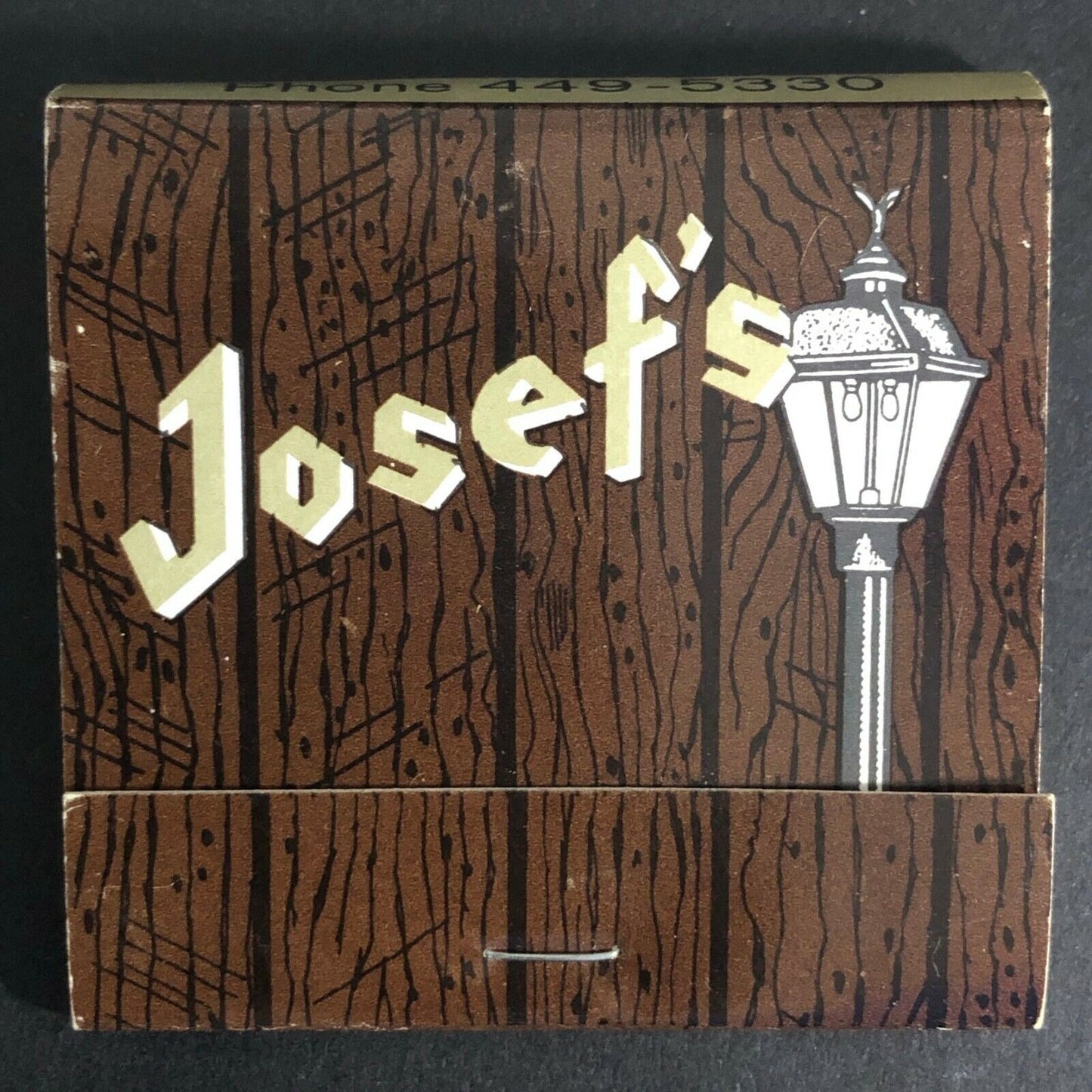 Hillside, ILL Josef's Restaurant c1970's Full Matchbook