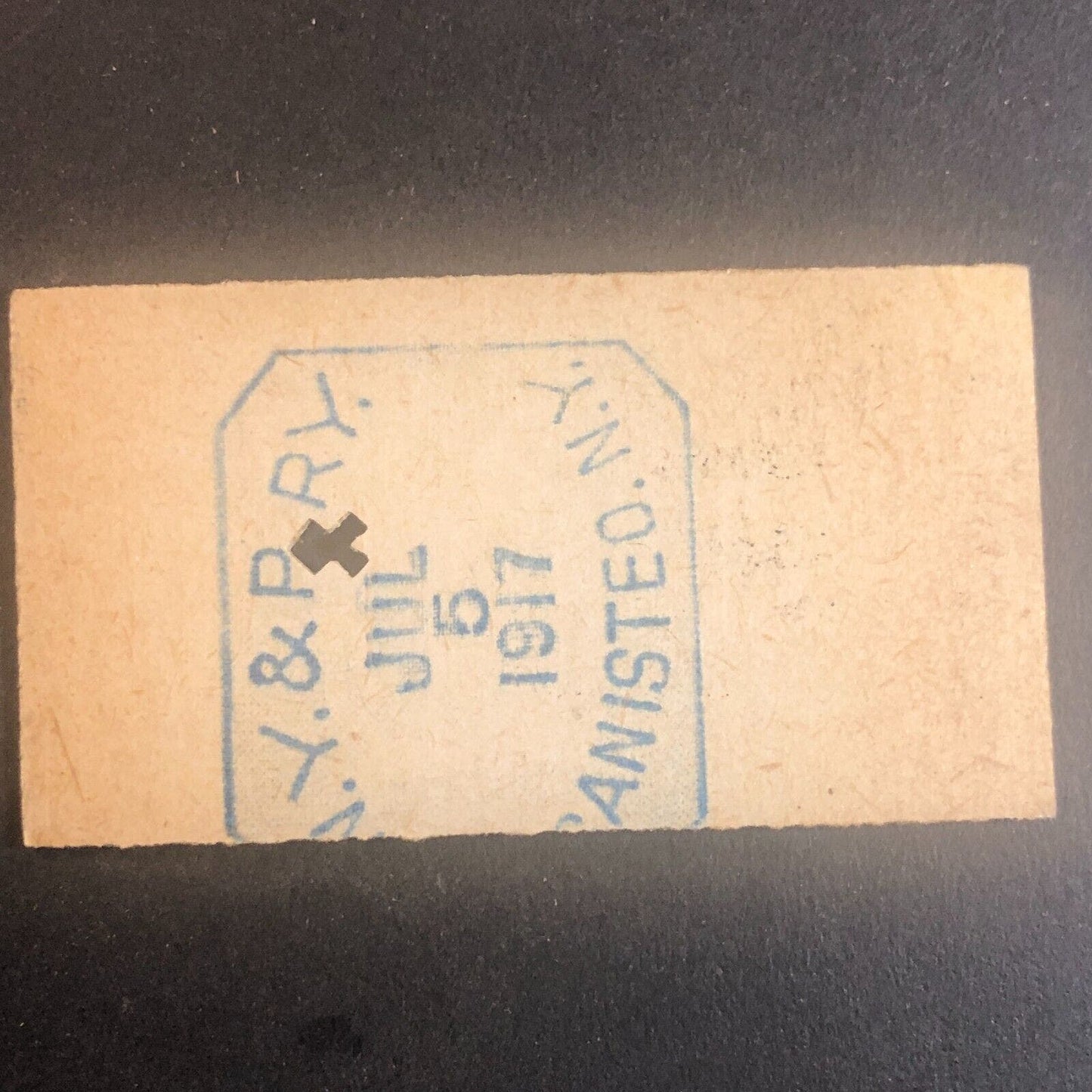 New York & Pennsylvania Railroad July 5 1917 Rexville, NY Ticket #30207