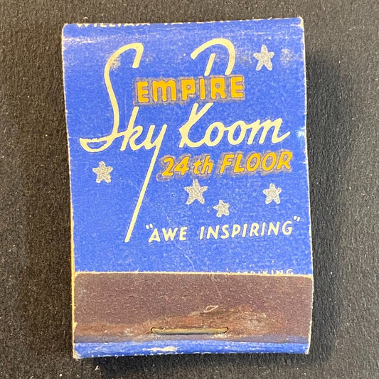 Hotel Empire Sky Room SF, CA c1940's Near Full (-3) Mini / Midget Matchbook
