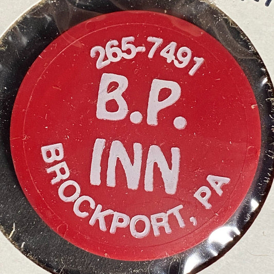 Brockport, PA B.P. Inn Plastic Token G/F One Draft Beer