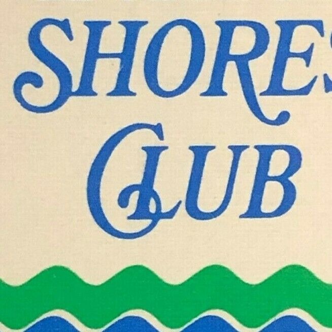 Wilmette, Illinois Michigan Shores Club c1970's Full Matchbook