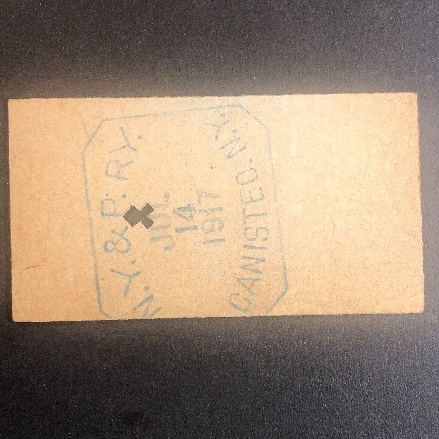 New York & Pennsylvania Railroad July 14 1917 Greenwood, NY Ticket #53553