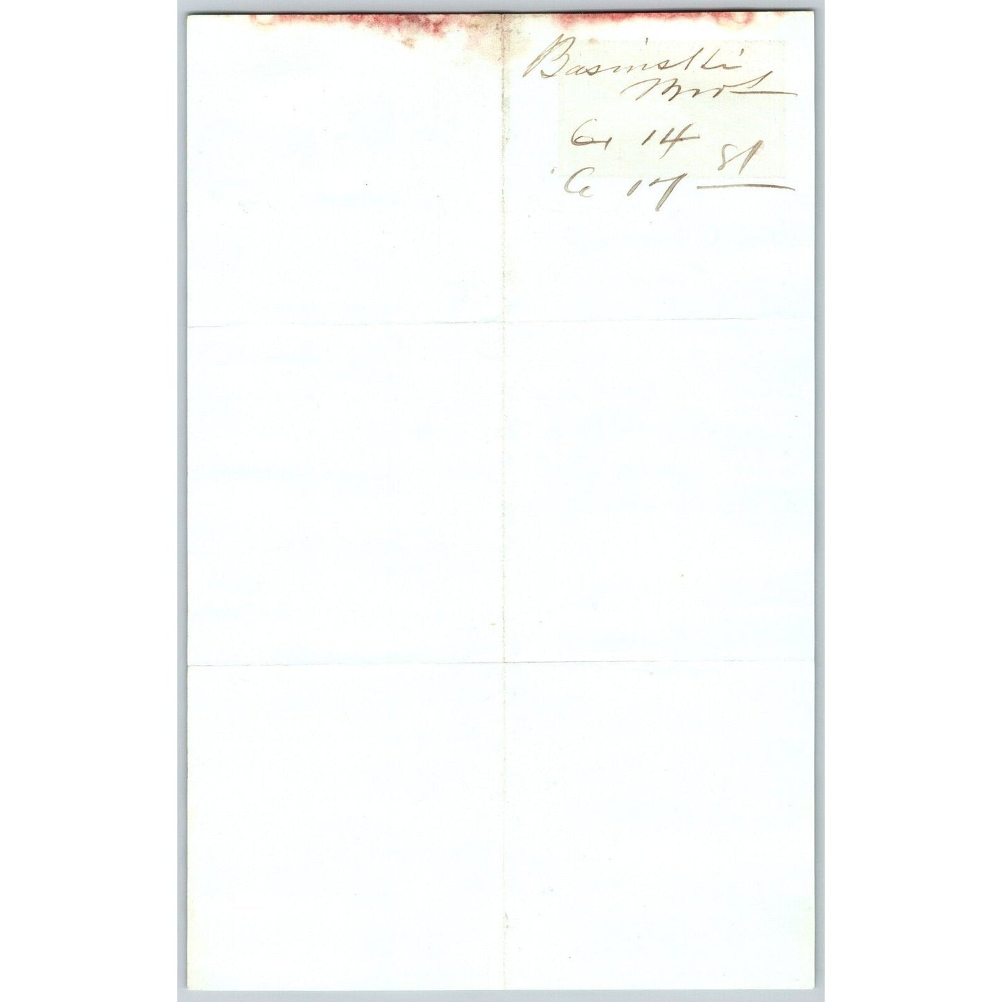 J. Basinski & Bros. Bozeman, MT (Dry Goods) 6/14 1881 Letterhead Henry Elling*
