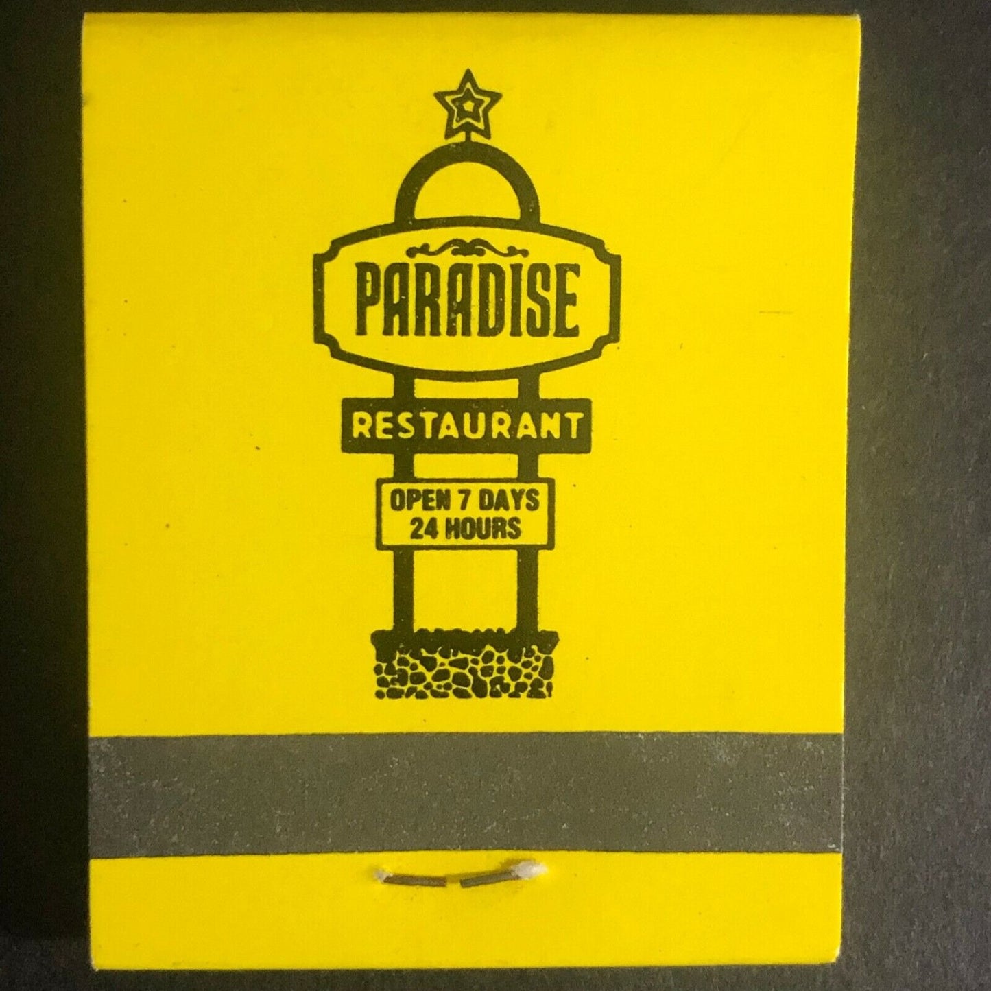 Bridgeview IL Paradise Restaurant c1970's-80's Full Matchbook