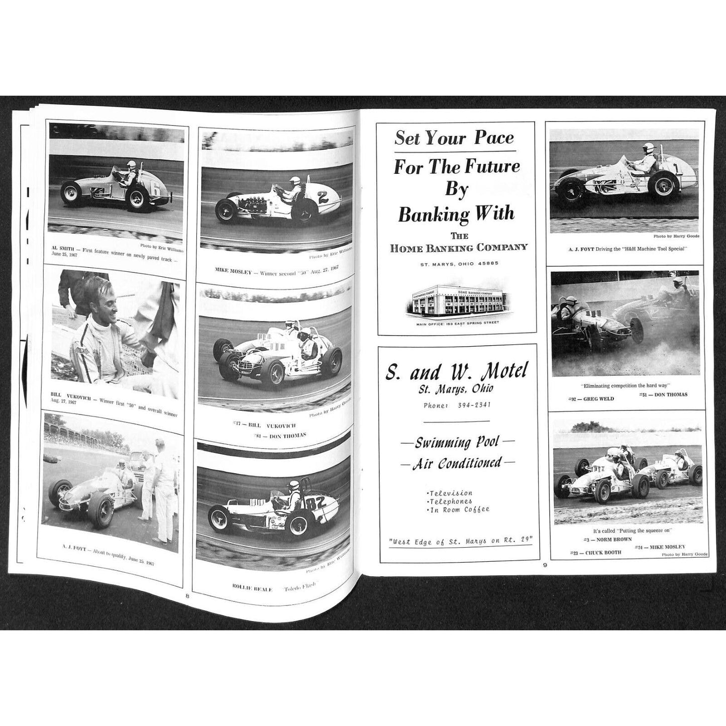 New Bremen Speedway Auto Racing Program 1968 35pp Scarce
