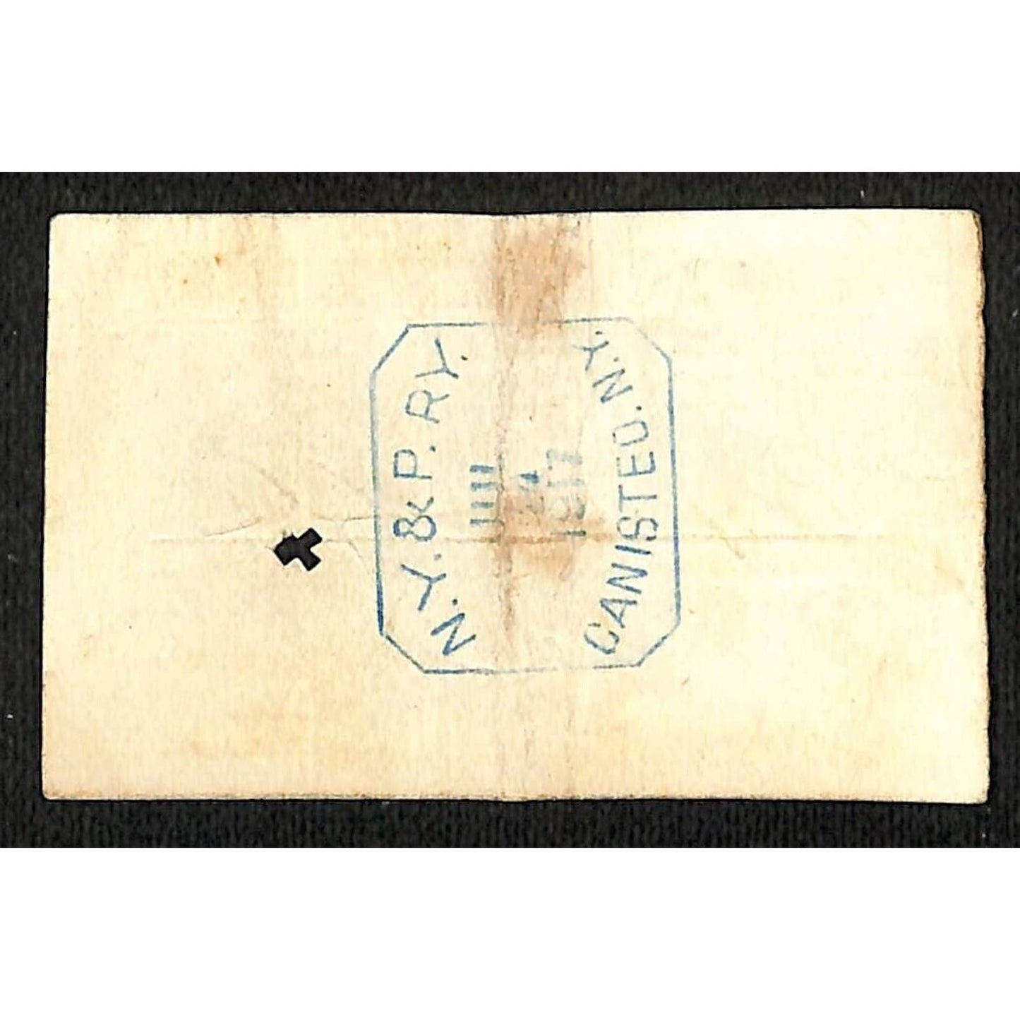 New York & Pennsylvania Railroad RY July 24 1917 Paynesville Ticket #6812