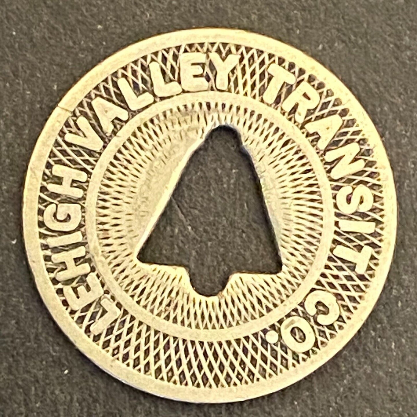 Lehigh Valley Transit Co (Allentown, PA) "Fare Check" Transit Token 16mm (#2)