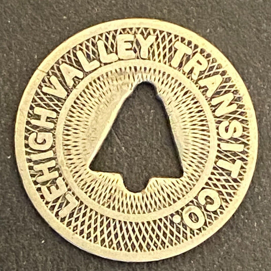 Lehigh Valley Transit Co (Allentown, PA) "Fare Check" Transit Token 16mm (#2)