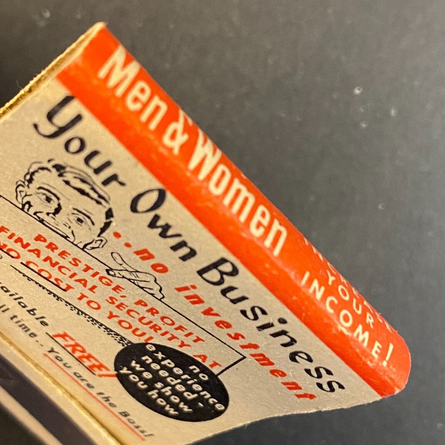 "Your Own Business" Mail-In Offer Full Matchbook c1961 VGC
