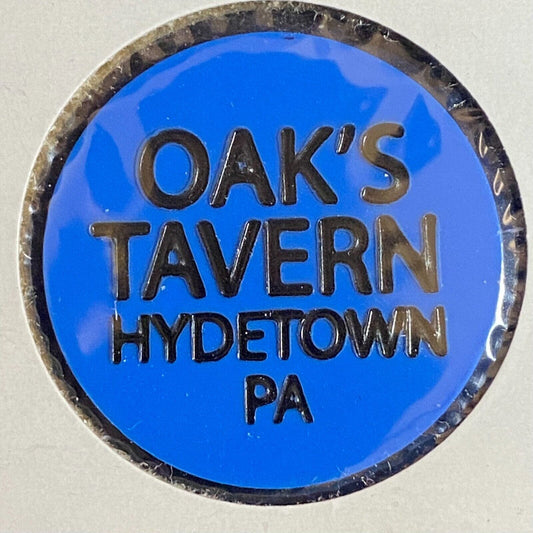 Hydetown, PA Oak's Tavern c1980's Plastic "Bottle Beer" Drink Token