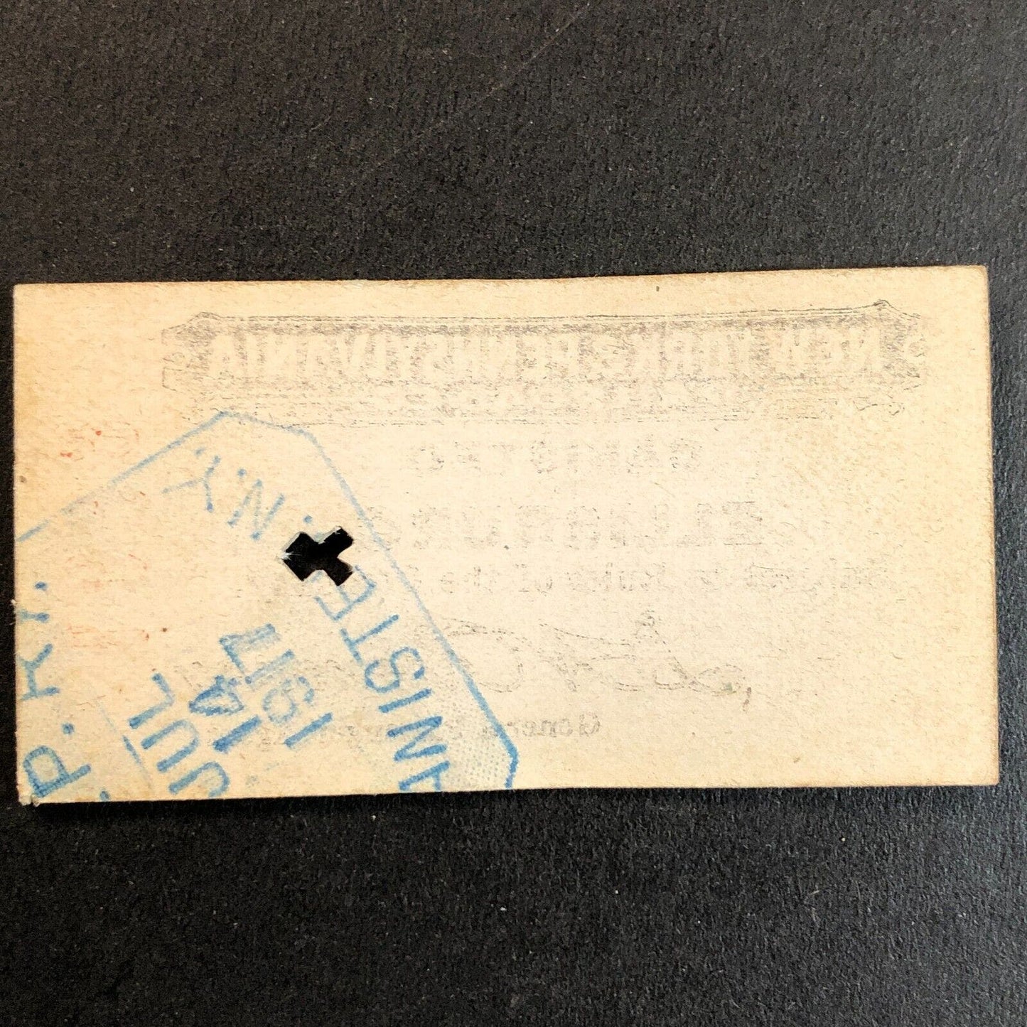 New York & Pennsylvania Railroad July 14 1917 Ellisburg Ticket #1092