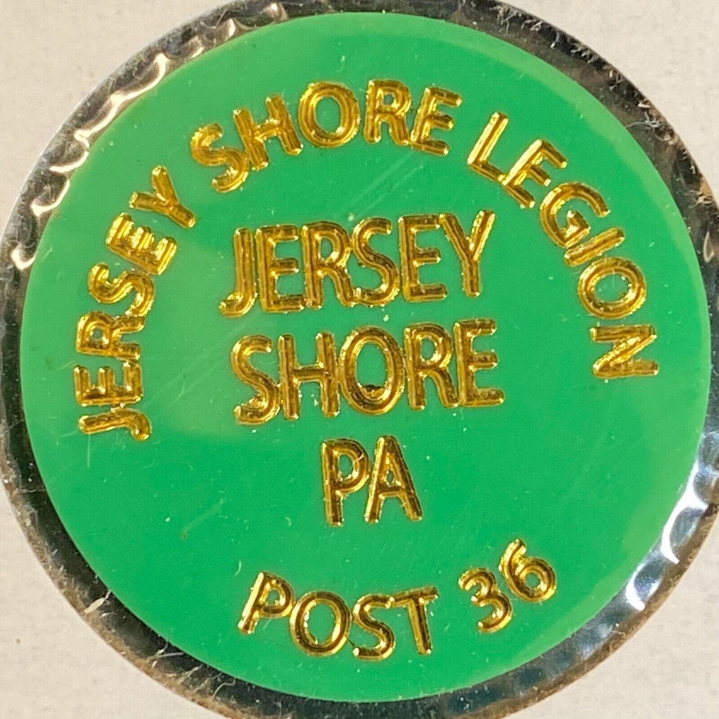 Jersey Shore Legion, PA AL Post 36 c1970's-80's Plastic "Draft Beer" Token