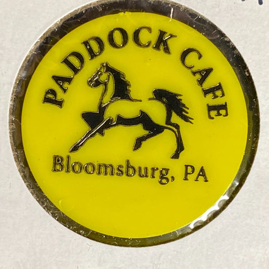 Bloomsburg, PA Paddock Cafe Plastic Token G/F One Beer w/ Horse Art